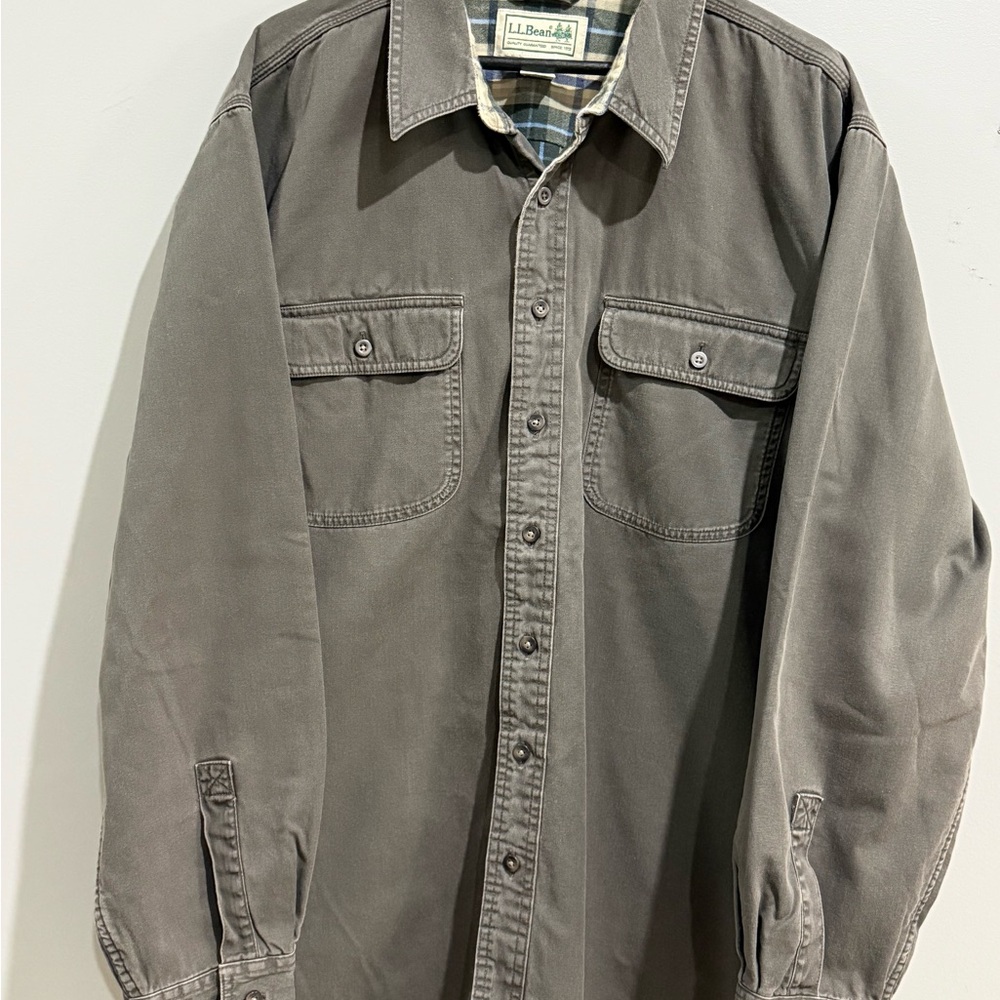 L.L. Bean Men's Charcoal Shirt Jacket